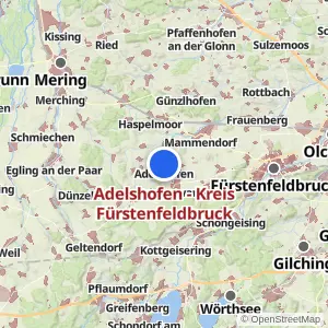 Kartenvorschau Adelshofen - Kreis Fürstenfeldbruck