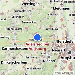 Kartenvorschau Adelsried bei Augsburg
