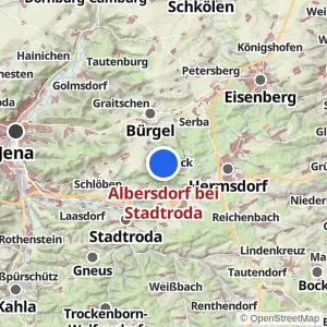 Kartenvorschau Albersdorf bei Stadtroda