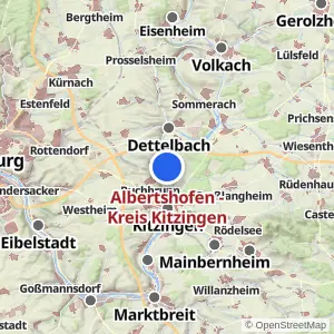 Kartenvorschau Albertshofen - Kreis Kitzingen