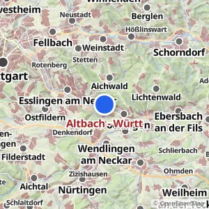 Kartenvorschau Altbach - Württ