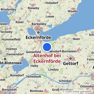 Kartenvorschau Altenhof bei Eckernförde