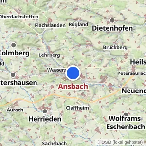 Kartenvorschau Ansbach