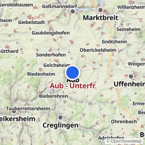 Kartenvorschau Aub - Unterfr