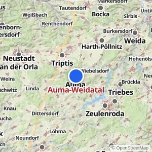 Kartenvorschau Auma-Weidatal