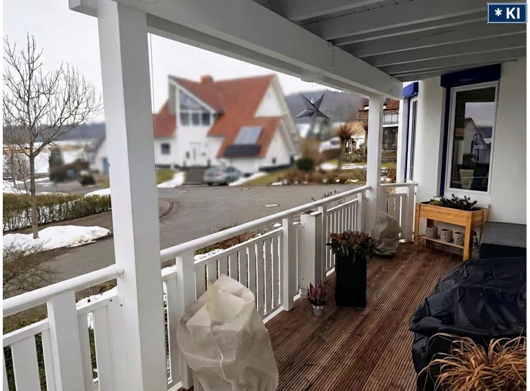 Überdachter Balkon