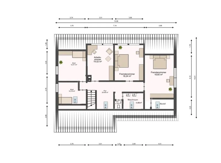 Grundriss Dachgeschoss
