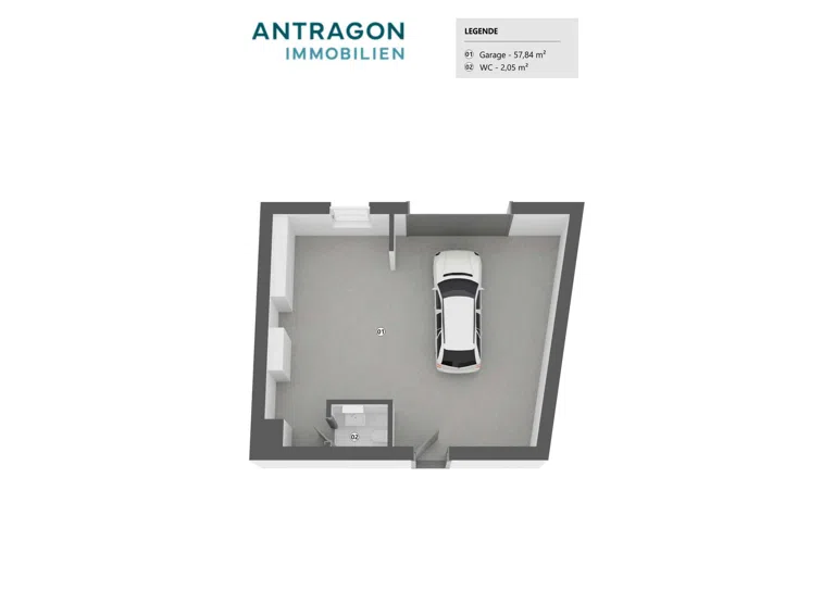Grundriss Haus 2 Garage EG