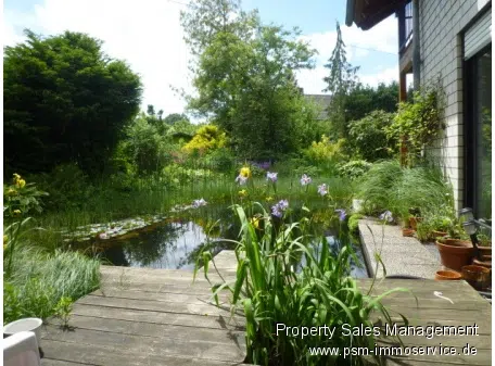 Gartenbeispiel mit Teich