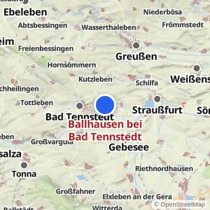 Kartenvorschau Ballhausen bei Bad Tennstedt