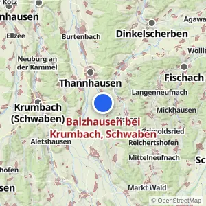Kartenvorschau Balzhausen bei Krumbach, Schwaben
