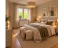 Schlafzimmer Eltern mit Möblierungsvorschlag
