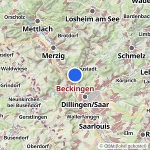 Kartenvorschau Beckingen