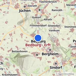 Kartenvorschau Bedburg - Erft
