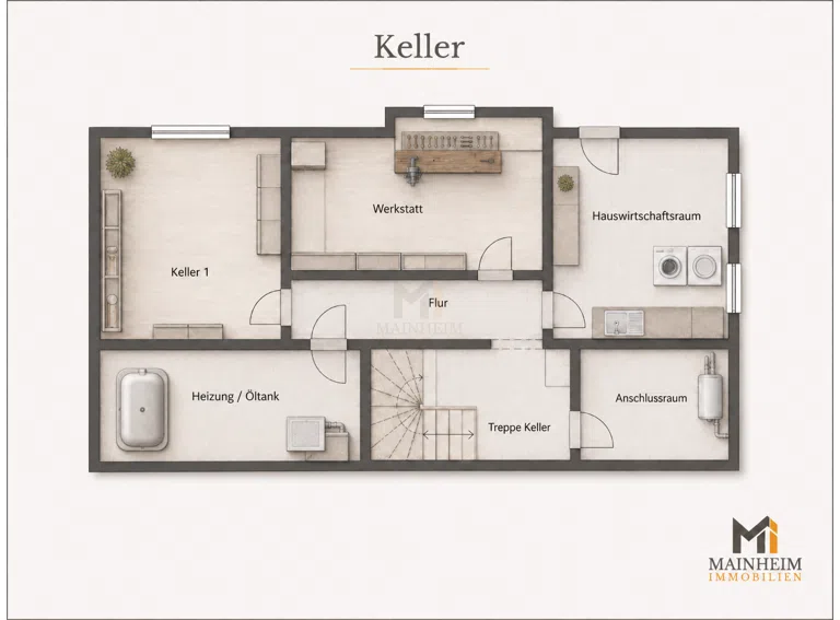 Grundriss Keller