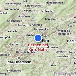 Kartenvorschau Bergen bei Kirn, Nahe
