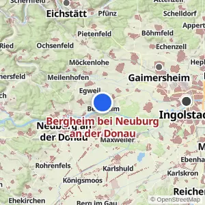Kartenvorschau Bergheim bei Neuburg an der Donau