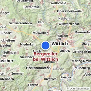 Kartenvorschau Bergweiler bei Wittlich