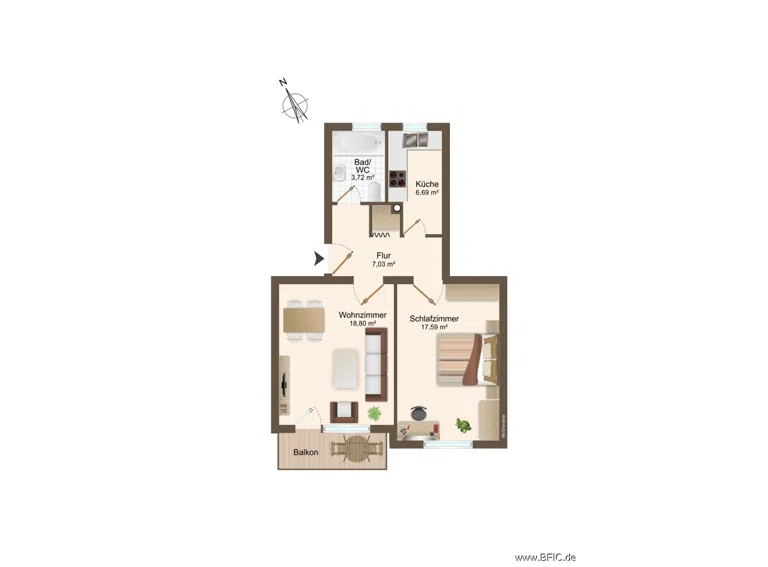 Grundriss Wohnung 4