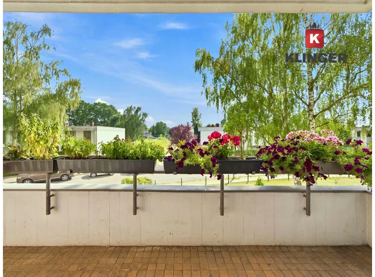 Blick vom Balkon