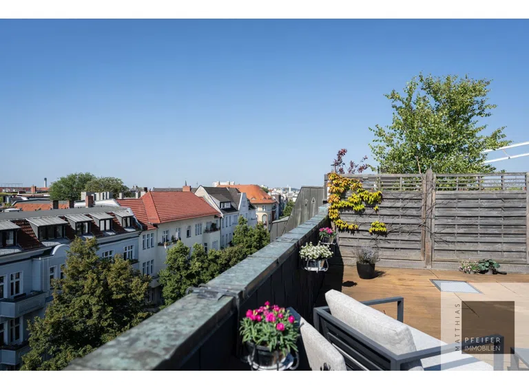 Aussicht von der Dachterrrasse