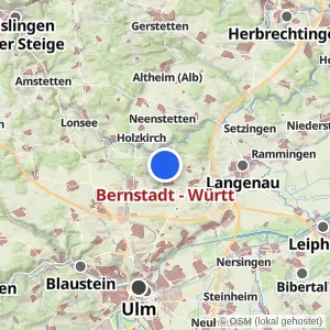 Kartenvorschau Bernstadt - Württ