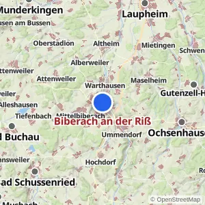 Kartenvorschau Biberach an der Riß