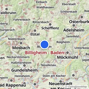 Kartenvorschau Billigheim - Baden