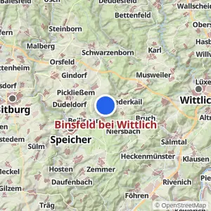 Kartenvorschau Binsfeld bei Wittlich