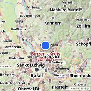 Kartenvorschau Binzen - Kreis Lörrach