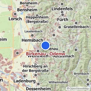 Kartenvorschau Birkenau - Odenw