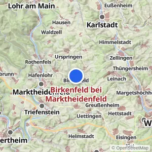 Kartenvorschau Birkenfeld bei Marktheidenfeld