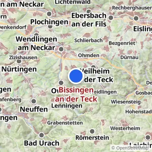 Kartenvorschau Bissingen an der Teck