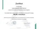 Zertifikat Wohnfläche