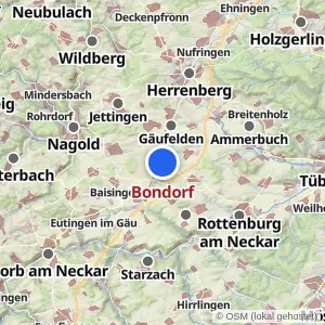 Kartenvorschau Bondorf