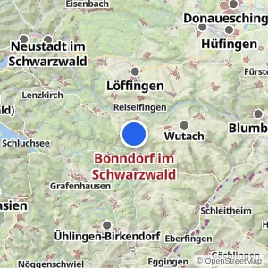 Kartenvorschau Bonndorf im Schwarzwald