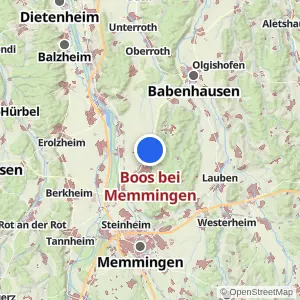 Kartenvorschau Boos bei Memmingen