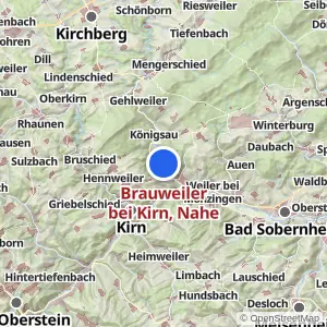 Kartenvorschau Brauweiler bei Kirn, Nahe