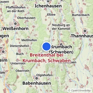 Kartenvorschau Breitenthal bei Krumbach, Schwaben