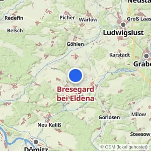 Kartenvorschau Bresegard bei Eldena