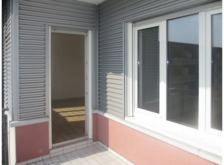 Balkon Blick Wohnzimmer