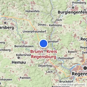Kartenvorschau Brunn - Kreis Regensburg