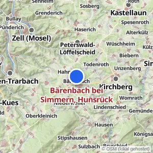 Kartenvorschau Bärenbach bei Simmern, Hunsrück