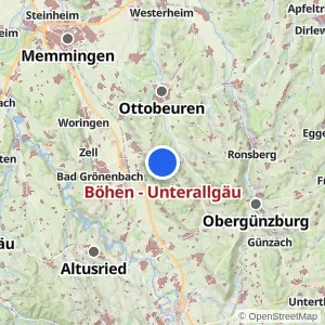 Kartenvorschau Böhen - Unterallgäu