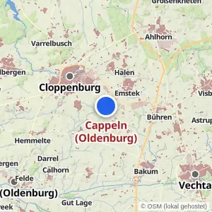Kartenvorschau Cappeln (Oldenburg)