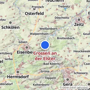 Kartenvorschau Crossen an der Elster