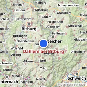 Kartenvorschau Dahlem bei Bitburg