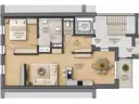 Grundriss WE 1