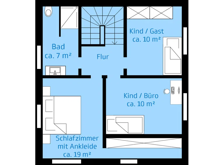 Grundriss Obergeschoss