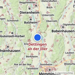 Kartenvorschau Dettingen an der Iller